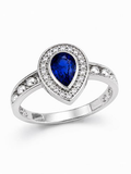 Золота каблучка з сапфіром