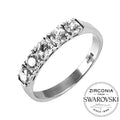 Срібна каблучка з камінням Swarovski Моллі