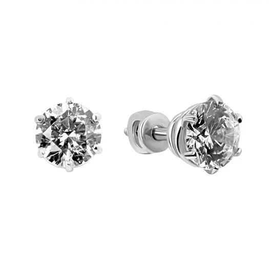 Срібні сережки з камінням Swarovski Ейлін