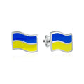 Сережки пусетні Прапор України