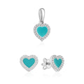 Комплект Heart бірюза