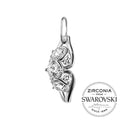 Срібна підвіска з камінням Swarovski Кетлін