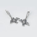 Срібні сережки Сова