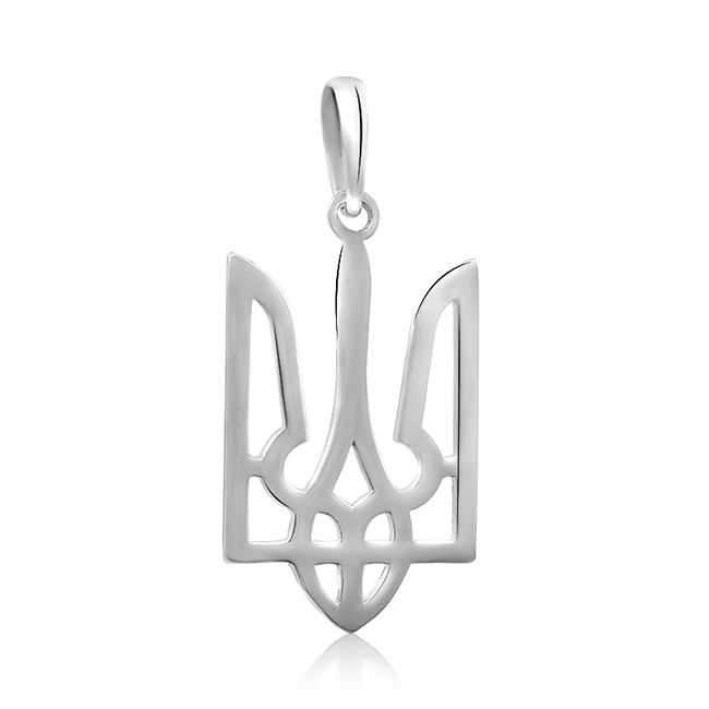 Срібна підвска Трицуб