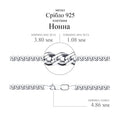 Срібний браслет Нонна