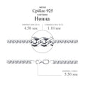 Срібний браслет Нонна