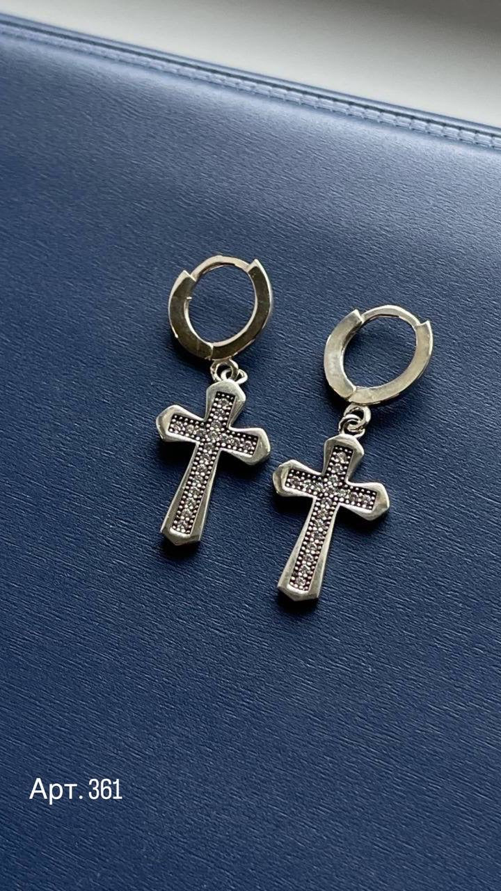 Срібні сережки 925 — арт. 361
