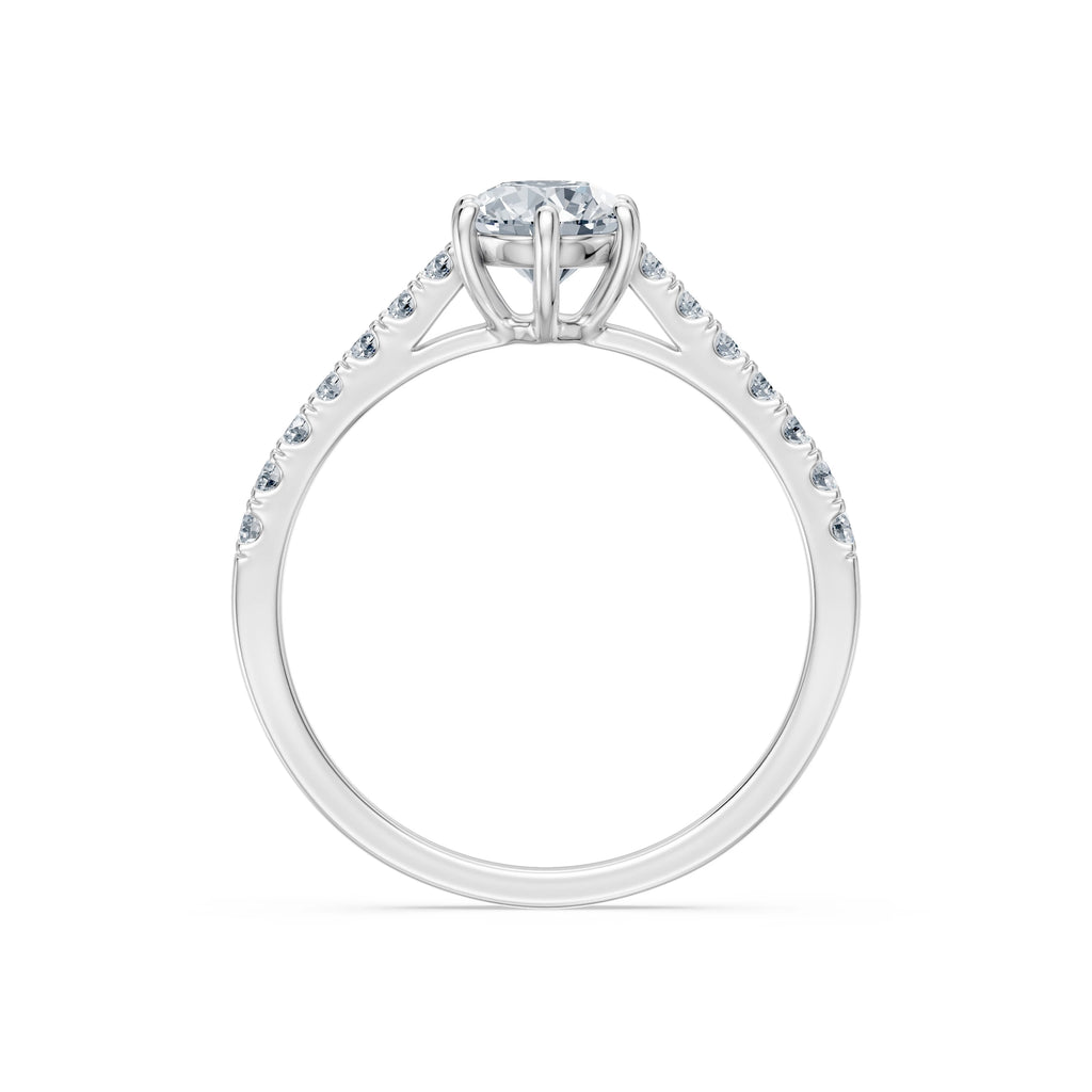Золота каблучка з діамантом «Вічність» 0.7 ct